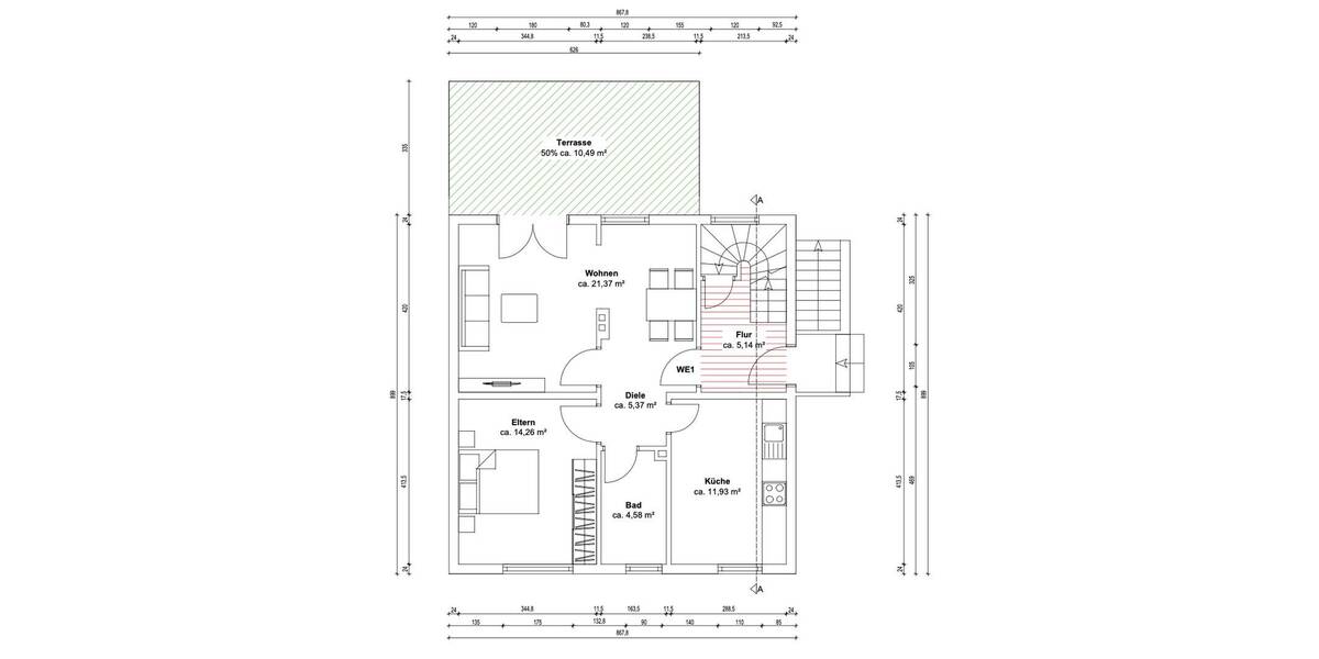 Einfamilienhaus Lünen Wethmar - 1 Zimmer, 165 m&sup2;, 430.000&euro; | Angebot:26595422