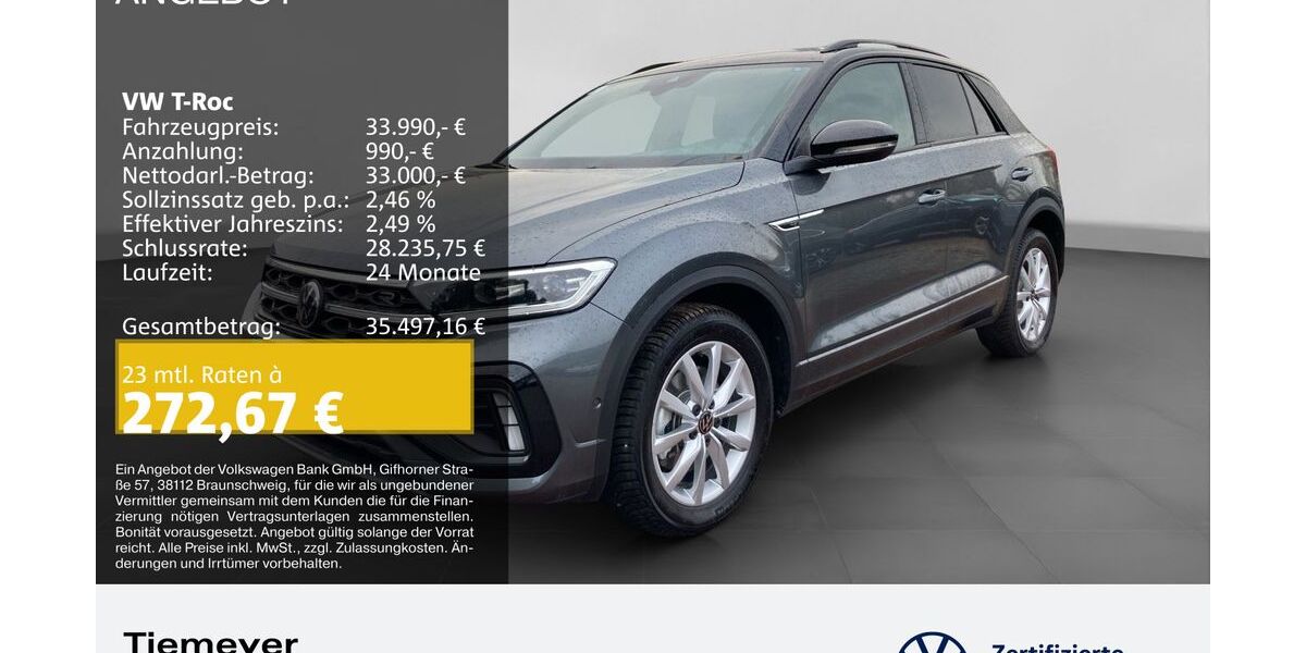 VW T-Roc 3.237 km 33.670 &euro; Bochum 44892
