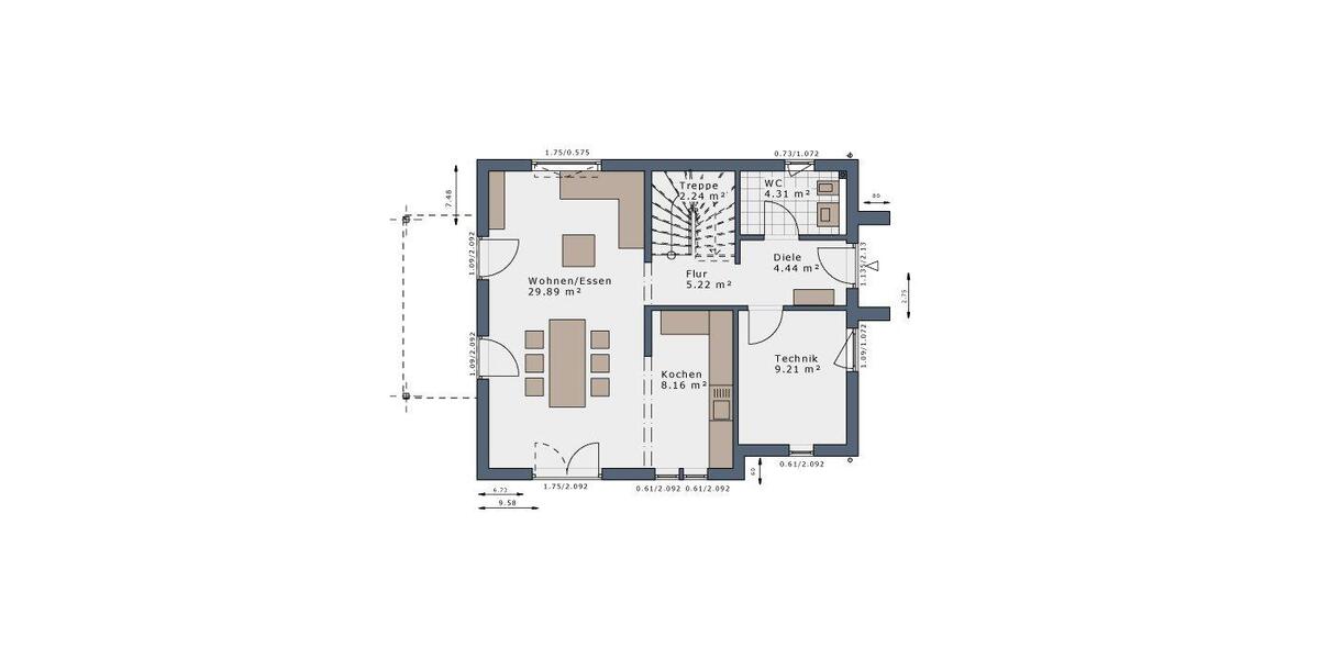 Einfamilienhaus Wuppertal Cronenberg - 4 Zimmer, 120 m&sup2;, 2.100&euro; | Angebot:26664391