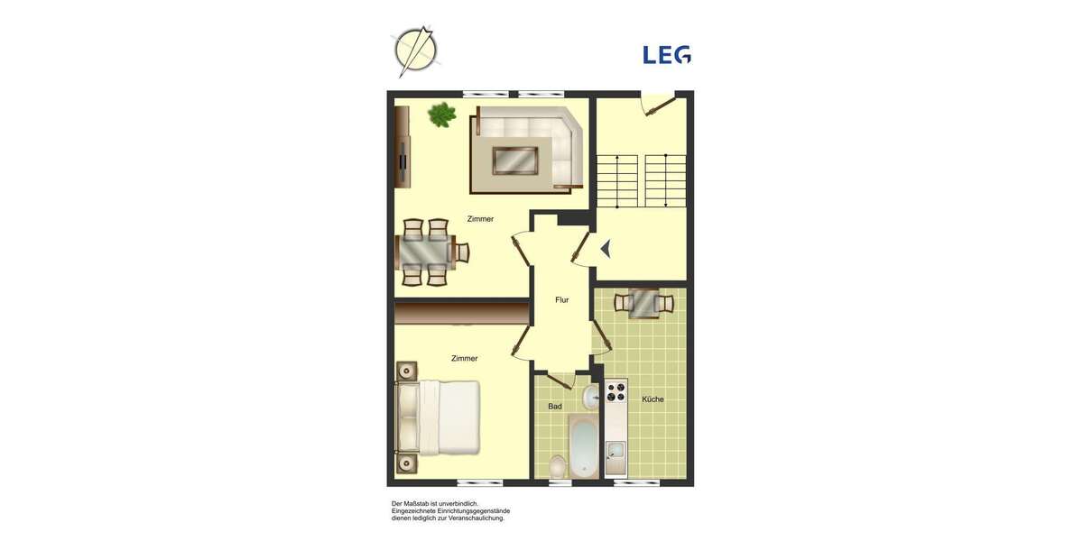 Etagenwohnung Kamen Kamen-Mitte - 2 Zimmer, 50 m&sup2;, 479&euro; | Angebot:27703172