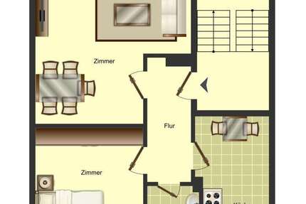 Wohnung Kamen Kamen-Mitte - 2 Zimmer, 50 m&sup2;, 479&euro; | Angebot:27703172