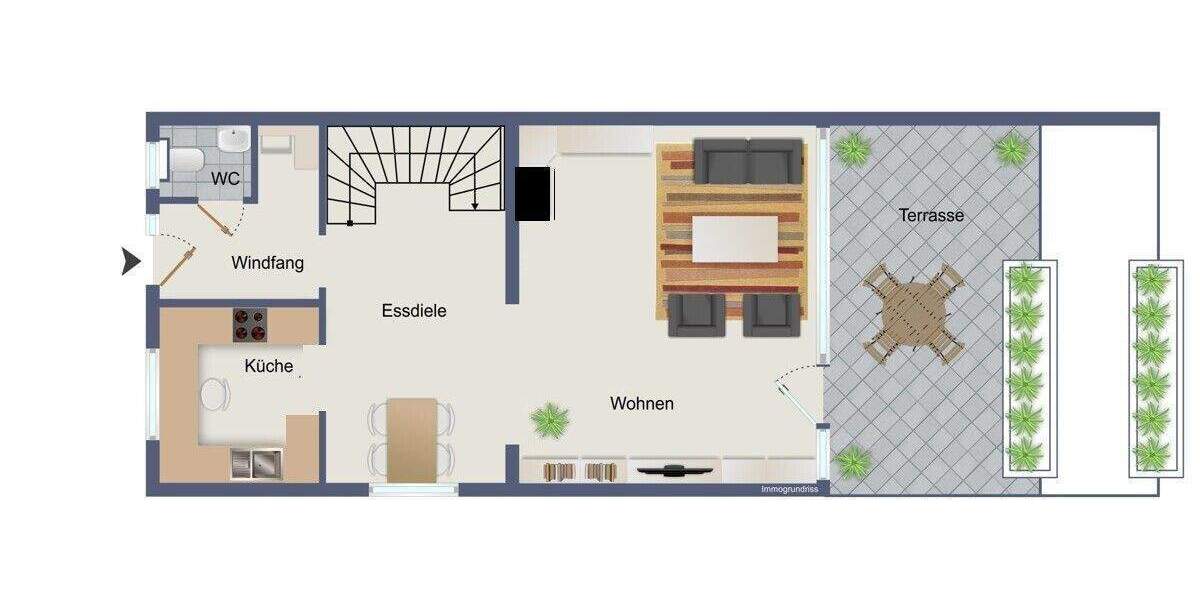 Reihenendhaus Hückeswagen Wiehagen - 5 Zimmer, 156 m&sup2;, 329.000&euro; | Angebot:25675575