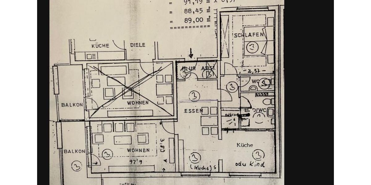 Erdgeschoßwohnung Herne Wanne-Bickern - 2.5 Zimmer, 89 m&sup2;, 139.000&euro; | Angebot:27081294