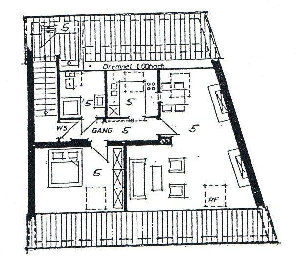 Dachgeschoßwohnung Wuppertal Gemarkung Langerfeld - 2 Zimmer, 60 m&sup2;, 450&euro; | Angebot:26026065