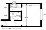 Etagenwohnung Dortmund Hombruch - 1 Zimmer, 26 m&sup2;, 470&euro; | Angebot:26698630