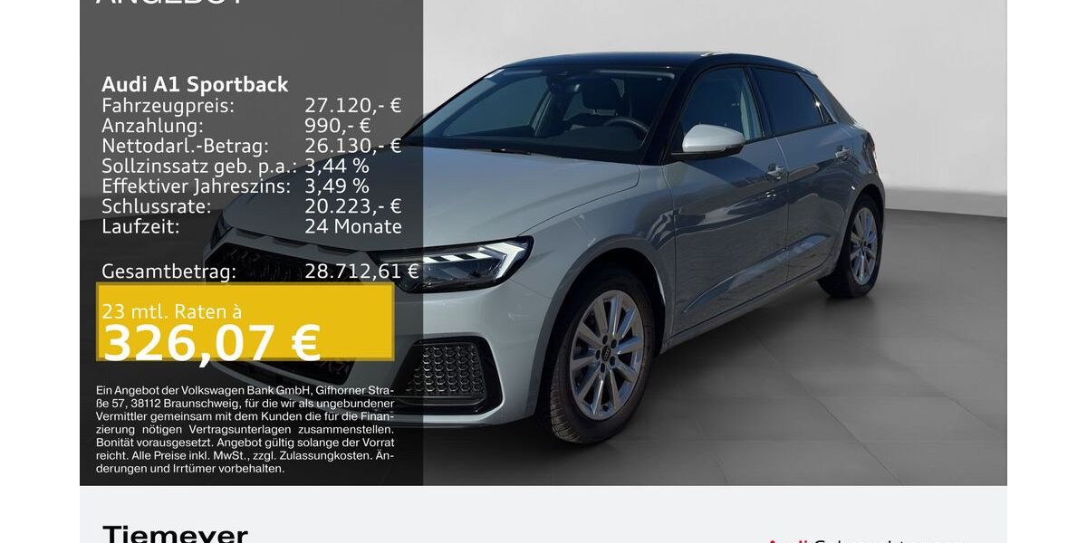 Audi A1 6.724 km 27.120 &euro; Lüdenscheid 58511