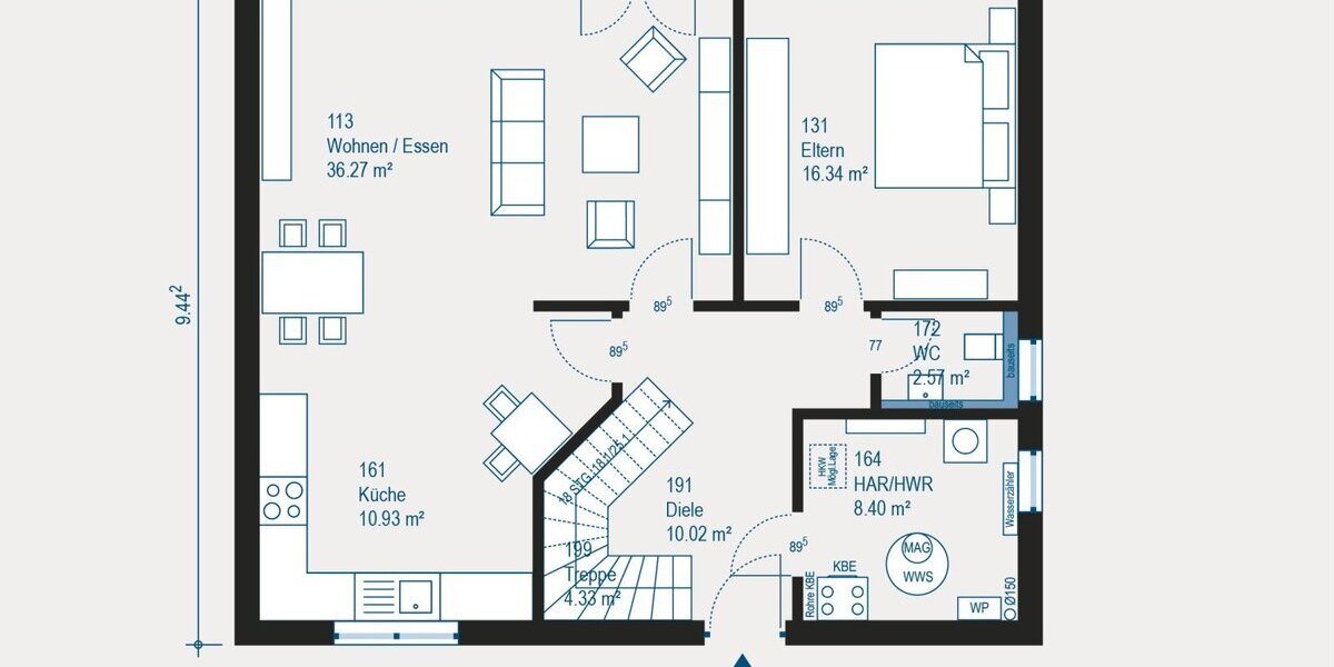 Individuell geplantes Einfamilienhaus in Gevelsberg - Komfort trifft auf flexible Gestaltung - Einfamilienhaus Gevelsberg | Angebot:27698495