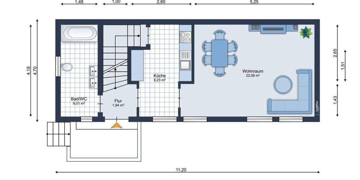 Mehrfamilienhaus, Wohnhaus Dortmund Neuasseln - 3 Zimmer, 72 m&sup2;, 199.000&euro; | Angebot:25665921