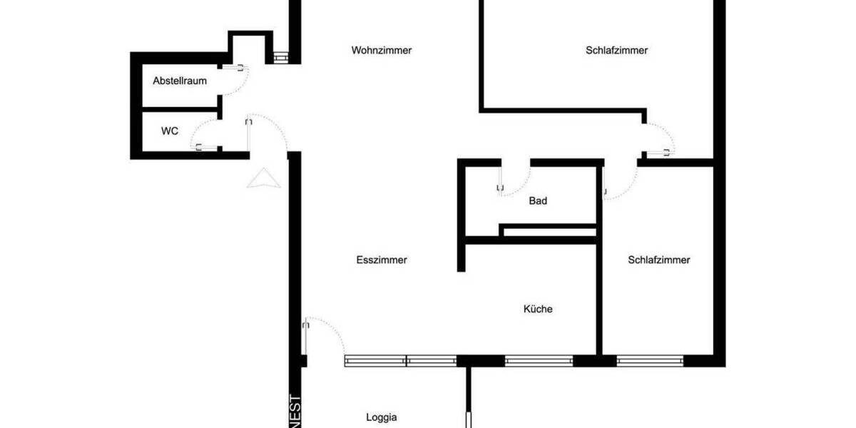 Etagenwohnung Dortmund Eichlinghofen - 3 Zimmer, 91 m&sup2;, 139.000&euro; | Angebot:25997203