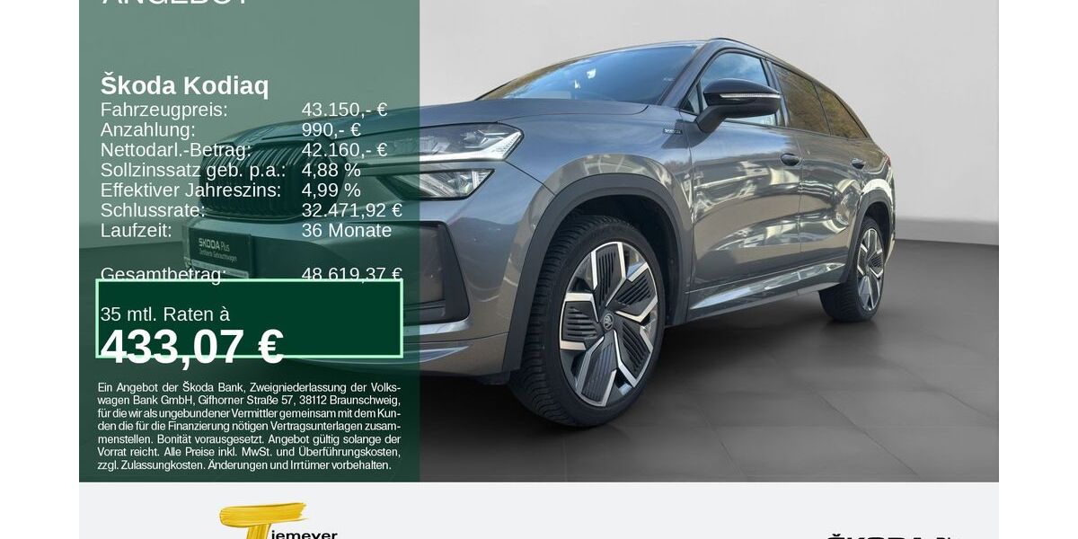 Skoda Kodiaq 27.744 km 43.150 &euro; Remscheid 42857