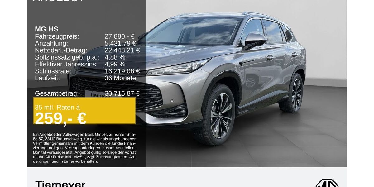 MG HS 9.900 km 27.880 &euro; Hemer 58675