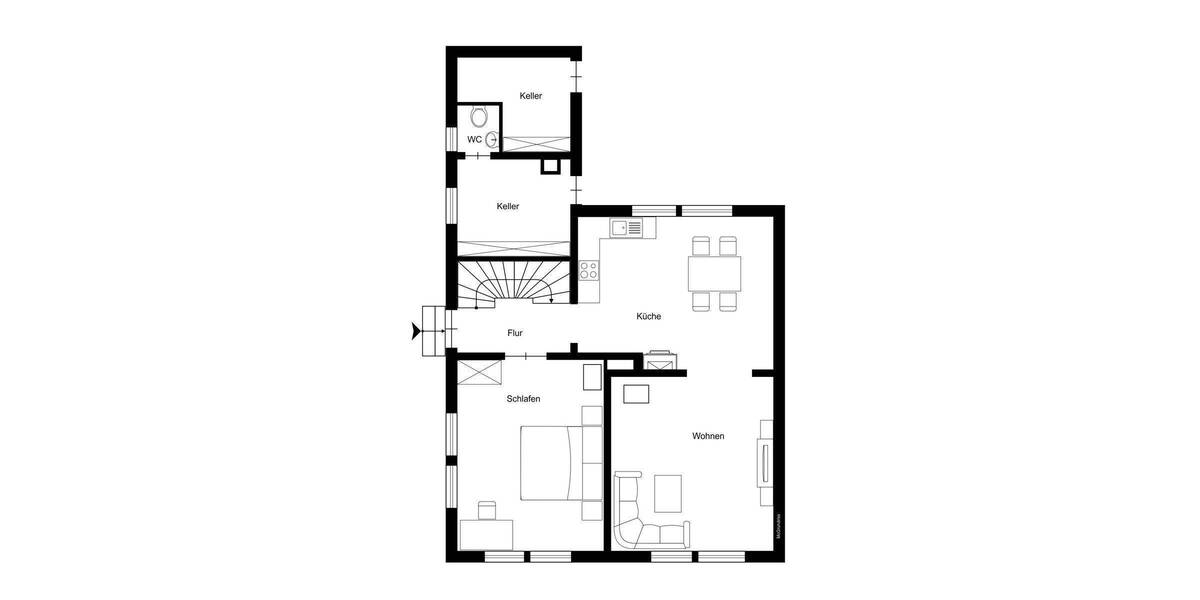 Doppelhaushälfte Kierspe Vollme - 4 Zimmer, 89 m&sup2;, 179.500&euro; | Angebot:25863784