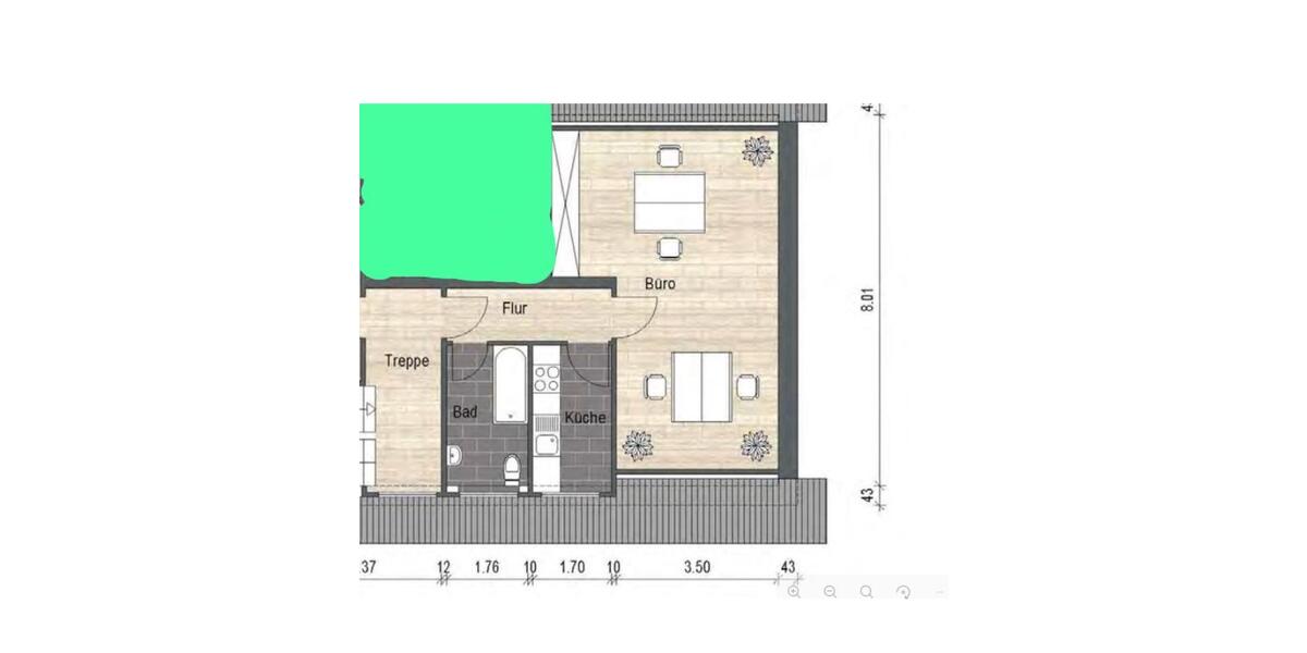 Dachgeschoßwohnung Dortmund Mengede - 1 Zimmer, 45 m&sup2;, 450&euro; | Angebot:26003632