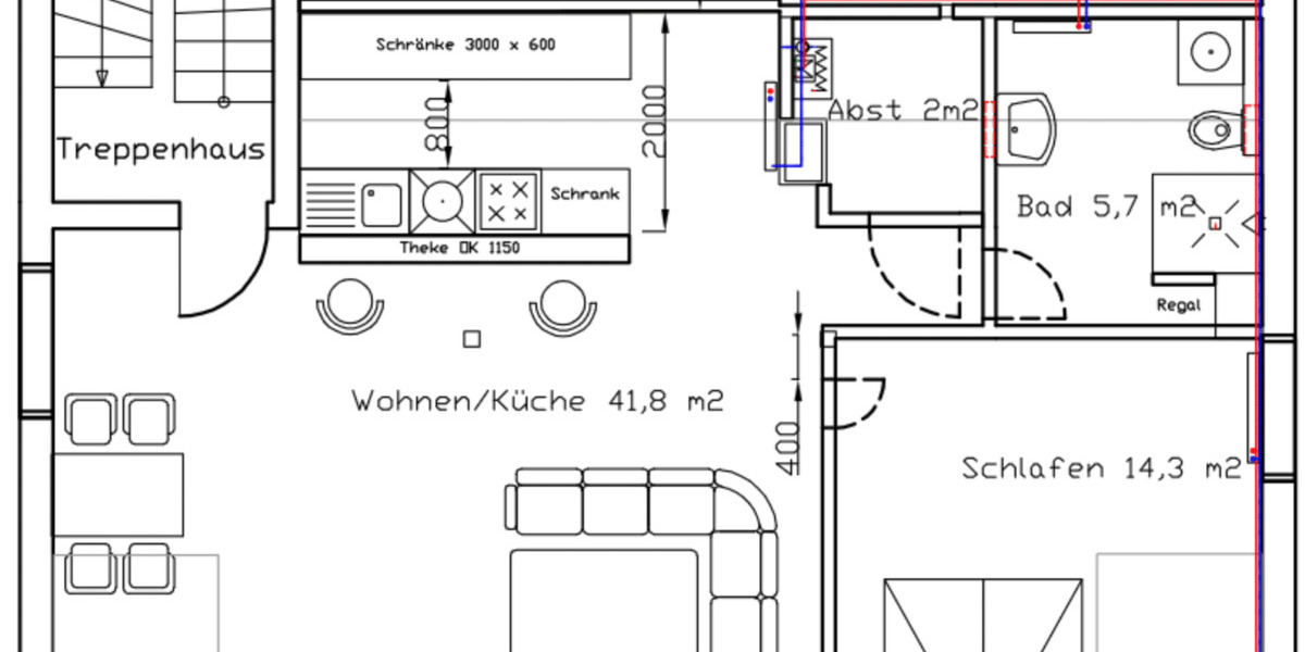 Etagenwohnung Balve - 2 Zimmer, 64 m&sup2;, 500&euro; | Angebot:26570916