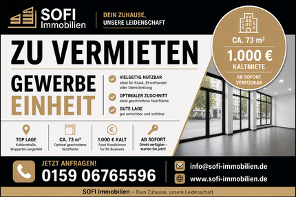 Gewerbeobjekt Wuppertal Gemarkung Langerfeld - 1.000&euro; | Angebot:26730426