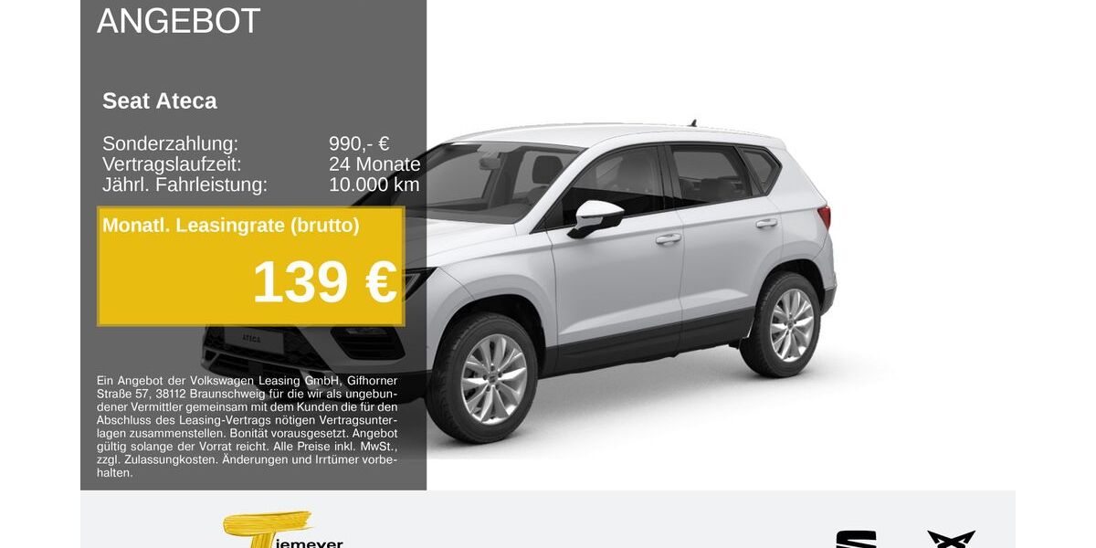 Seat Ateca 19.245 km 26.050 &euro; Lüdenscheid 58513