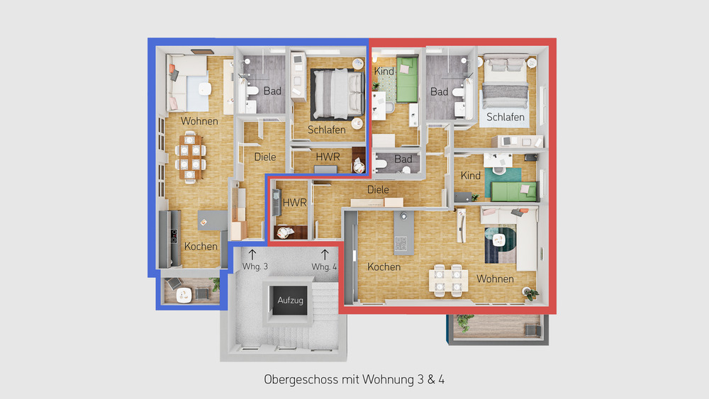 Etagenwohnung Witten Mitte - 4 Zimmer, 100 m&sup2;, 399.990&euro; | Angebot:25683065