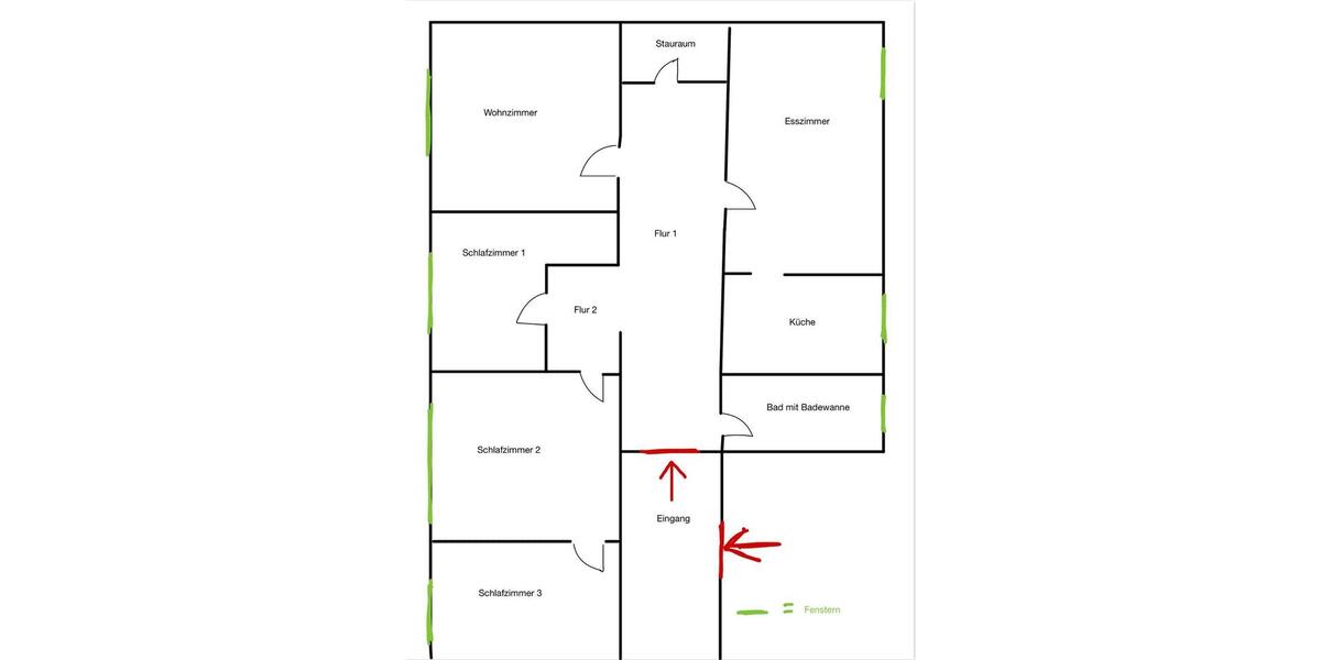 Etagenwohnung Wuppertal Gemarkung Langerfeld - 4.5 Zimmer, 135 m&sup2;, 1.330&euro; | Angebot:25580128