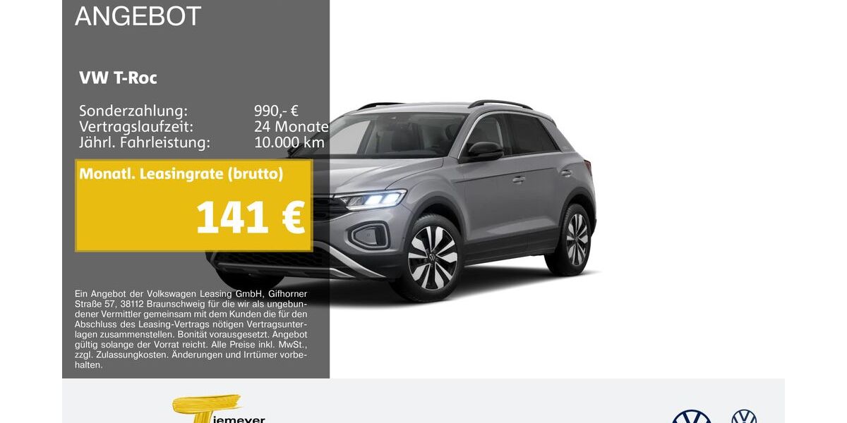 VW T-Roc 21.687 km 20.990 &euro; Castrop-Rauxel 44575