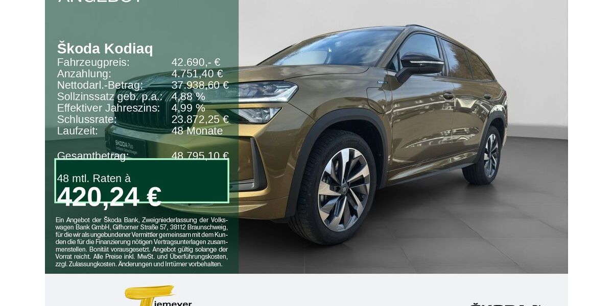 Skoda Kodiaq 6.647 km 42.690 &euro; Remscheid 42857