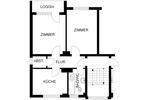 Etagenwohnung Hagen Hagen-Nord - 2 Zimmer, 56 m&sup2;, 380&euro; | Angebot:26535231