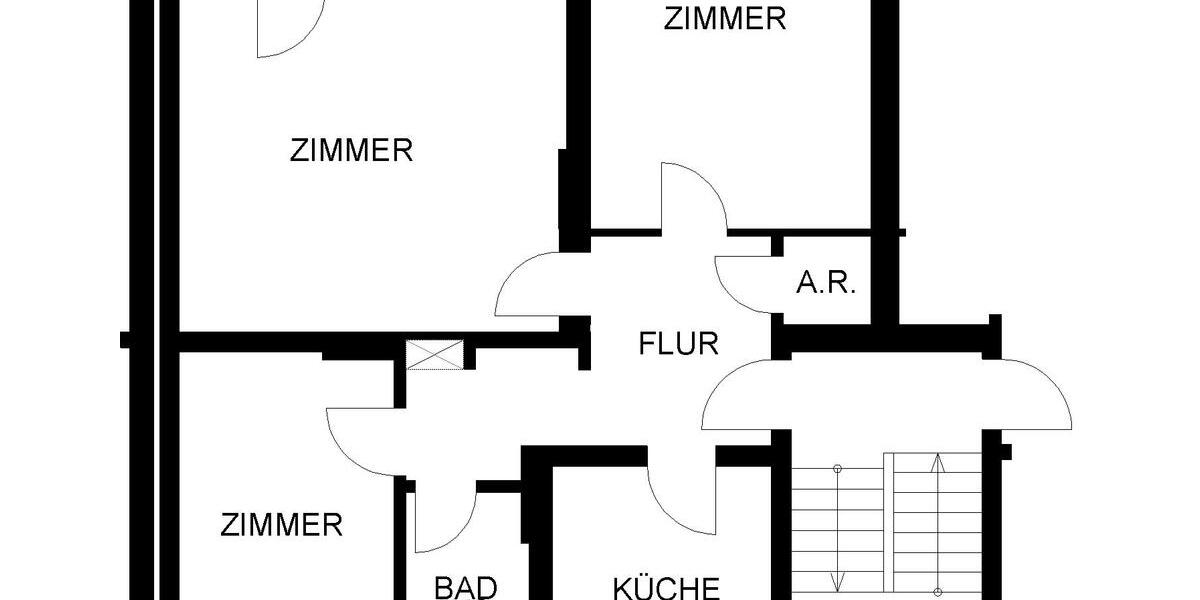 Etagenwohnung Herne - 3.5 Zimmer, 77 m&sup2;, 517&euro; | Angebot:25991754