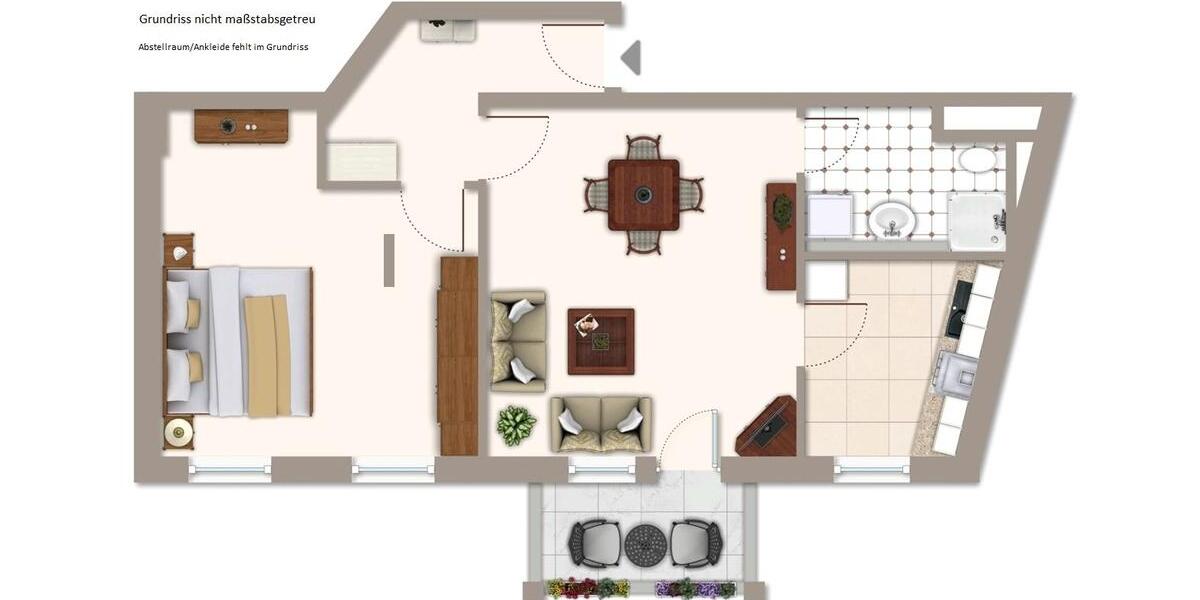 Dachgeschoßwohnung Iserlohn Gerlingsen - 2.5 Zimmer, 60 m&sup2;, 435&euro; | Angebot:26705010