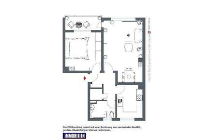 Wohnung Remscheid Klausen - 2 Zimmer, 59 m&sup2;, 509&euro; | Angebot:27723179