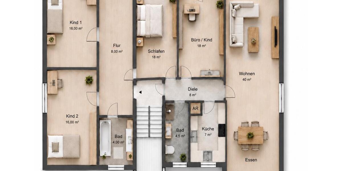 Etagenwohnung Wuppertal Cronenberg - 5 Zimmer, 114 m&sup2;, 325.000&euro; | Angebot:26552345