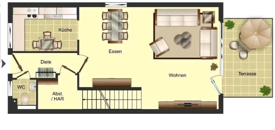 Reihenhaus Wuppertal Gemarkung Elberfeld - 4.5 Zimmer, 140 m&sup2;, 1.800&euro; | Angebot:27614979