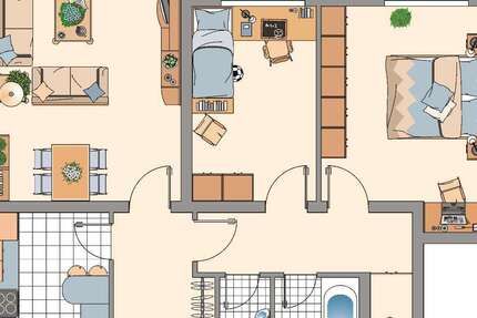 Wohnung Remscheid Lüttringhausen - 3 Zimmer, 77 m&sup2;, 469&euro; | Angebot:27723177