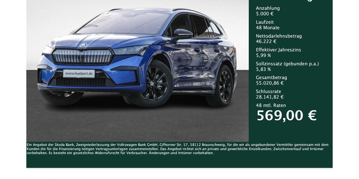 Skoda Enyaq 19.912 km 51.222 &euro; Dortmund 44309