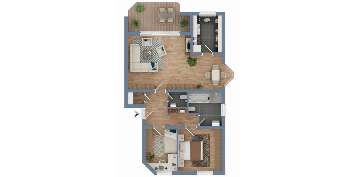 Etagenwohnung Ennepetal Altenvoerde - 3 Zimmer, 84 m&sup2;, 185.000&euro; | Angebot:25668445