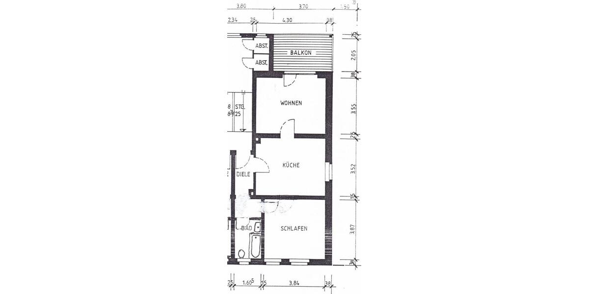 Etagenwohnung Bochum Querenburg - 2.5 Zimmer, 60 m&sup2;, 550&euro; | Angebot:27593384