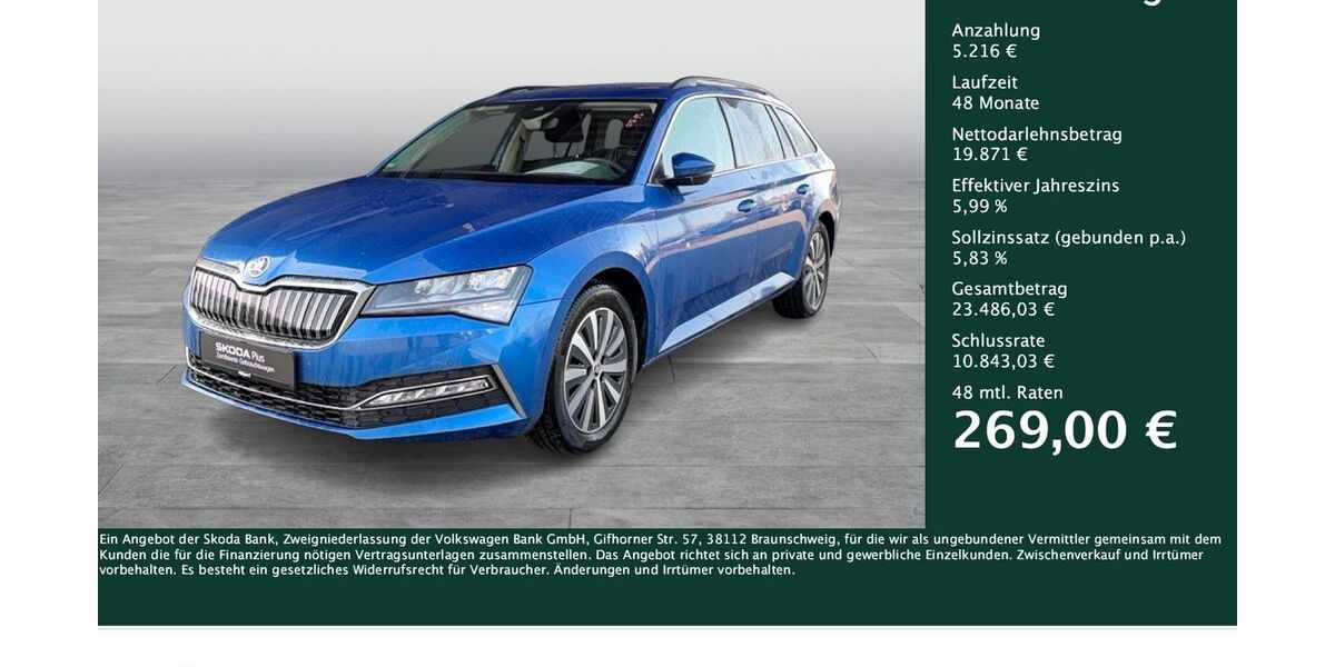 Skoda Superb 69.260 km 24.956 &euro; Dortmund 44269