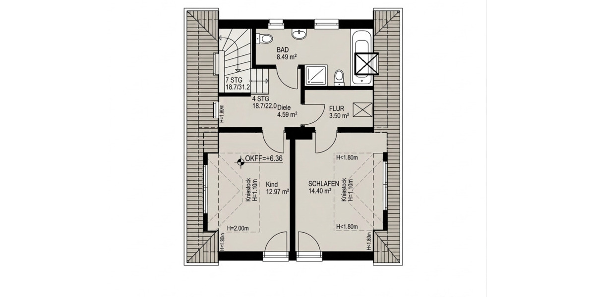 Maisonettenwohnung Hagen Hagen-Nord - 3 Zimmer, 110 m&sup2;, 750&euro; | Angebot:25320600