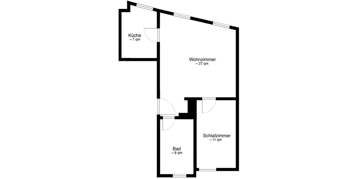 Etagenwohnung Dortmund Innenstadt Ost - 2 Zimmer, 53 m&sup2;, 680&euro; | Angebot:25961174