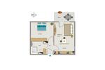 Etagenwohnung Lünen Brambauer - 2 Zimmer, 49 m&sup2;, 558&euro; | Angebot:26554676