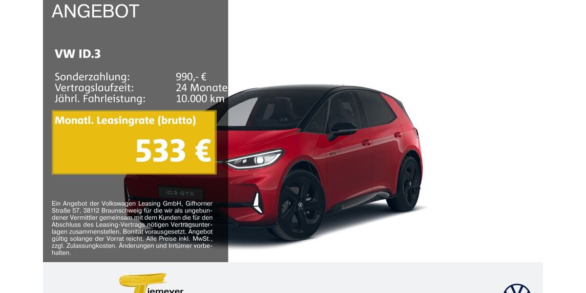 VW ID.3 2.713 km 38.870 &euro; Lüdenscheid 58507